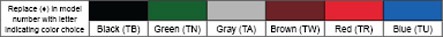 Steel Channel Component Colors