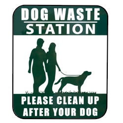 Pilot Rock Pet Waste Collection Station - Sign Only - #PWS-D008