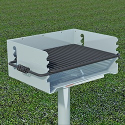 Q/G-24 Galvanized Steel Charcoal Grill