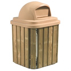 Square Trash and Recycling Receptacles - TRQ Series