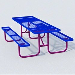 UT Series Picnic Table - Using Expanded Steel