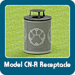 CN-R Perforated Trash Receptacle