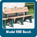 Model RBB Recycled Plastic Bench