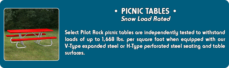 Snow Load Rated - Picnic Tables