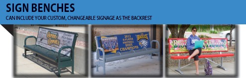 Sign Benches