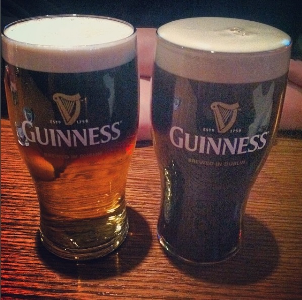 Pints of Guiness Beer