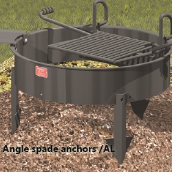 Angle spade anchors