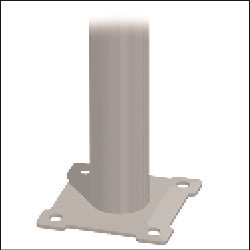 B17S Stainless Surface Mount Post B17S Stainless Surface Mount Post