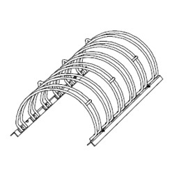 BR-6DS Bike Rack Drawing