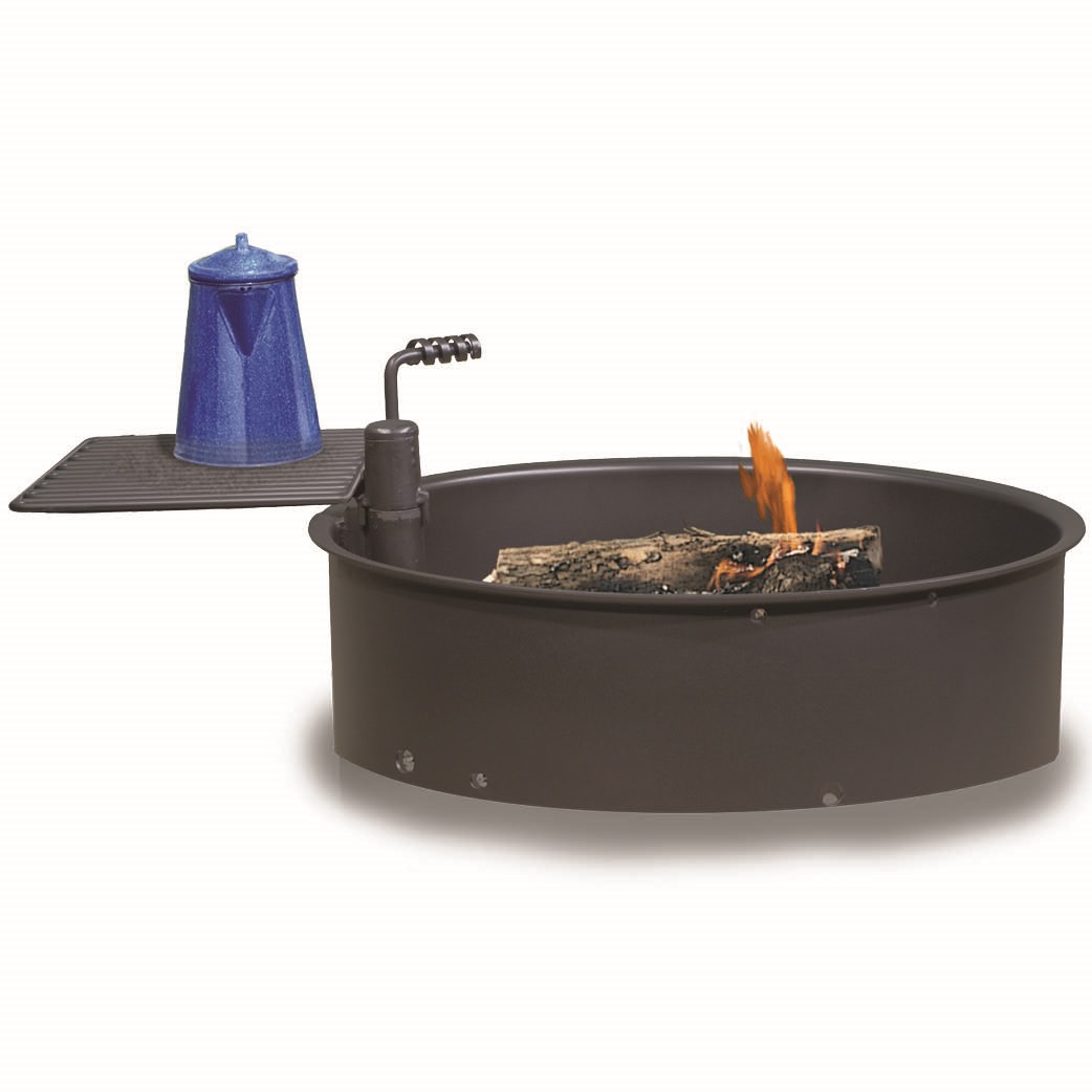 Campfire Ring Insert Pilot Rock, Rockwood Steel Insert And Cooking Grate For Ring Fire Pit