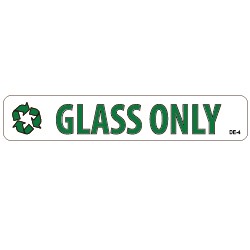 Model DE- 4 Decal - 3" x 15" GLASS ONLY