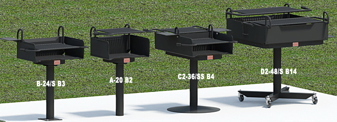 Grills with infinitely adjustable cooking grates Grills with infinitely adjustable cooking grates