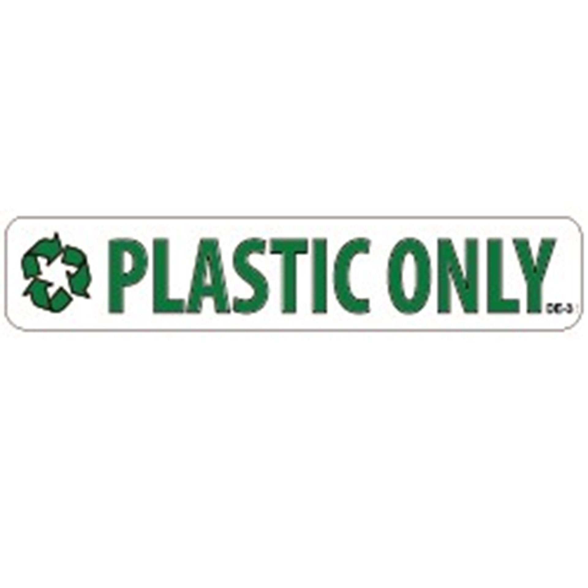 Model DE- 3 Decal - 3" x 15" PLASTIC ONLY