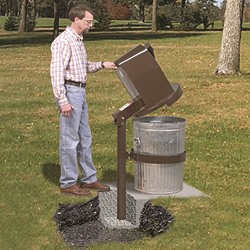 Varmint proof embedded post Varmint proof embedded post