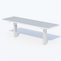 APTX Series Full Size Pedestal Utility Table - Using Aluminum