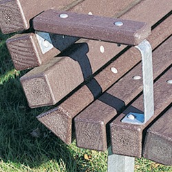 Armrests - Model AR-4 - for WRB and OWRB Contour Benches.