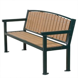 Square Frame Bench - A clean square cut frame design.  B130 Series