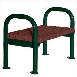 Riverview Bench - Flat Seats in Wood or Plastic.