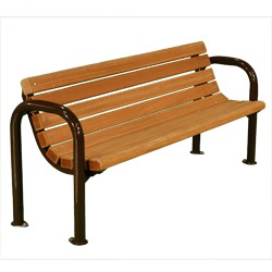 Riverview Bench - Contour Seats in Wood or Plastic.
