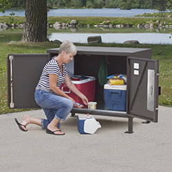 BPFL-25 Food Locker with Doors open.