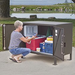 BPFL-25 Food Locker with Doors open. BPFL-25 Food Locker with Doors open.