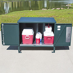 BPFL-30 Food Locker with Doors open.