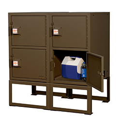 BPFL-T-18 Trail Side Locker 2 Units Brown Color