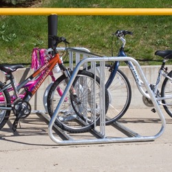 Vertical Bike Rack - Double-Sided Parking - Bell-Shaped Frame - BR210, BR 220 Series