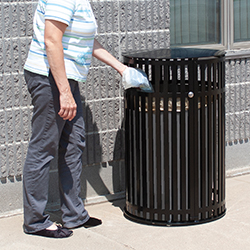 CN-R/SP3-36D Steel Trash Receptacle Door Closed CN-R/SP3-36D Steel Trash Receptacle Door Closed
