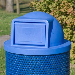 Lid - Round Plastic Dome With Square Door