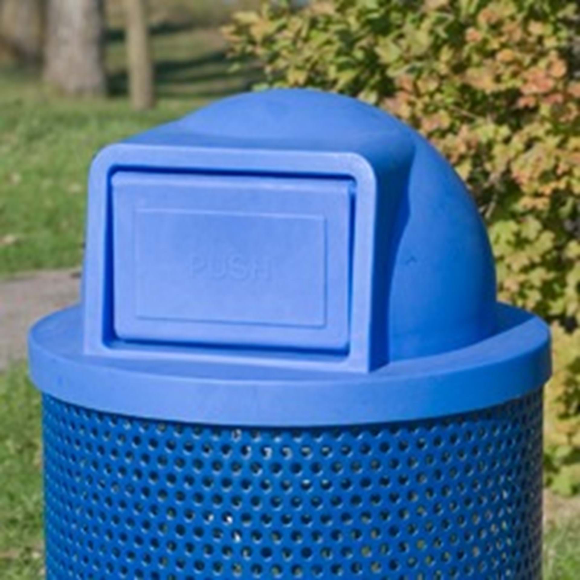 Lid - Round Plastic Dome With Square Door