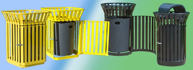 Receptacles with Doors