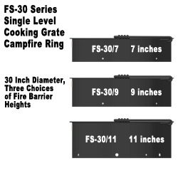 Three Heights for FS-30 Firerings