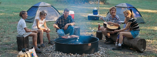 Campfire Rings Fire Ring with Grill Cooking Grate Pilot Rock