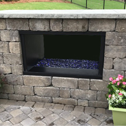 FPI-4 Fireplace Insert in Blocks, Single Sided.