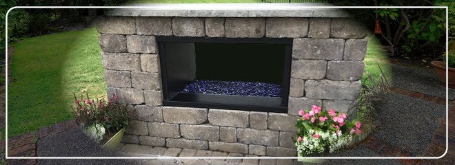 Fireplace Insert FPI-4 Single Sided.