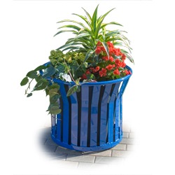 Model P-22 Planter - Vertical Steel Strap