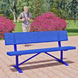 Channel Park Bench - Using 2x10 Perforated Steel