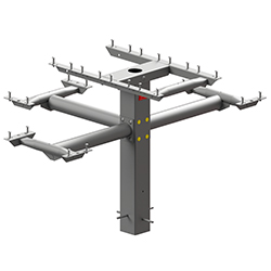 PQT3 Series Frame Kit - Accessible, Square, Pedestal Picnic Table