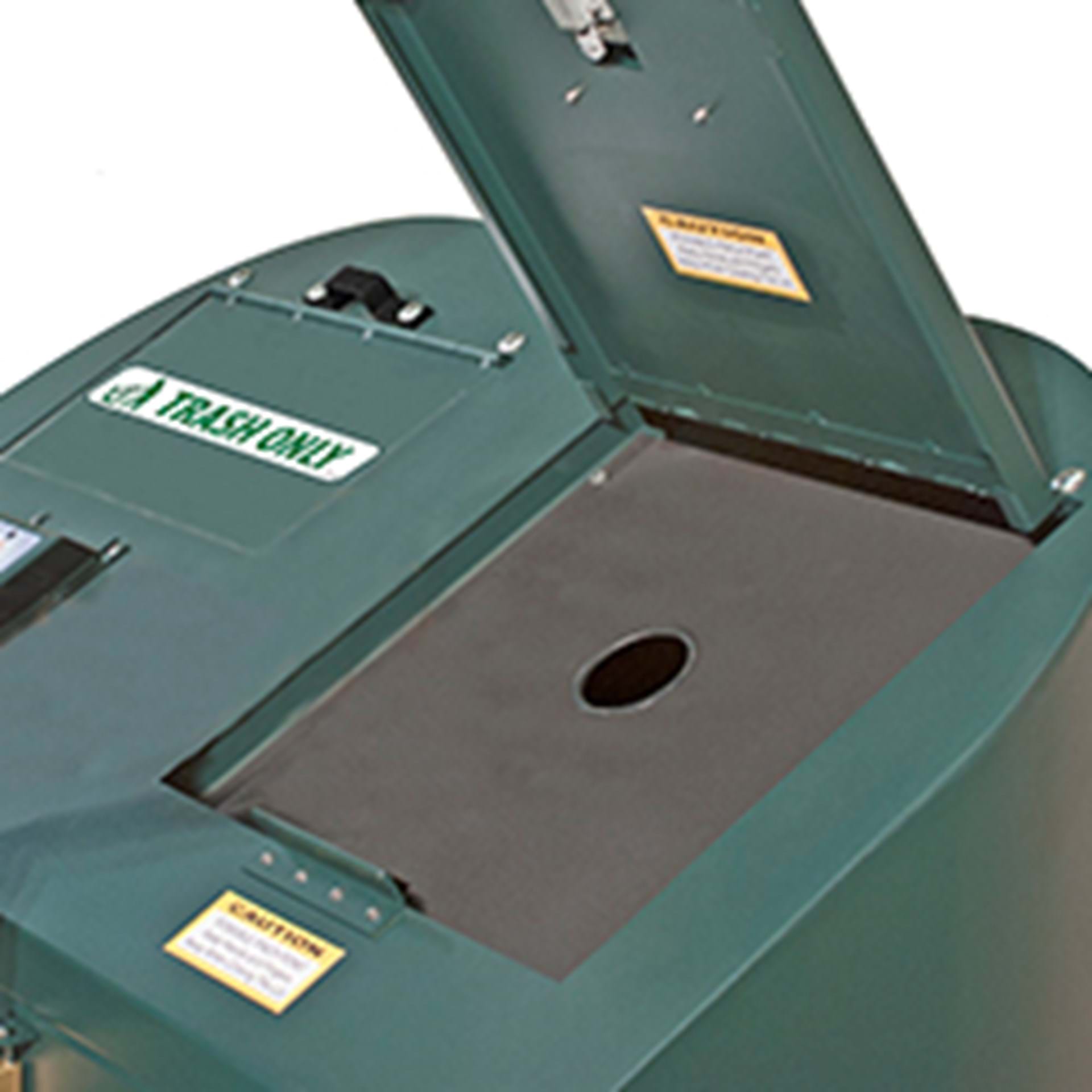 Steel Recycling Plate Insert for Bear Resistant Receptacles - 3" dia. Hole