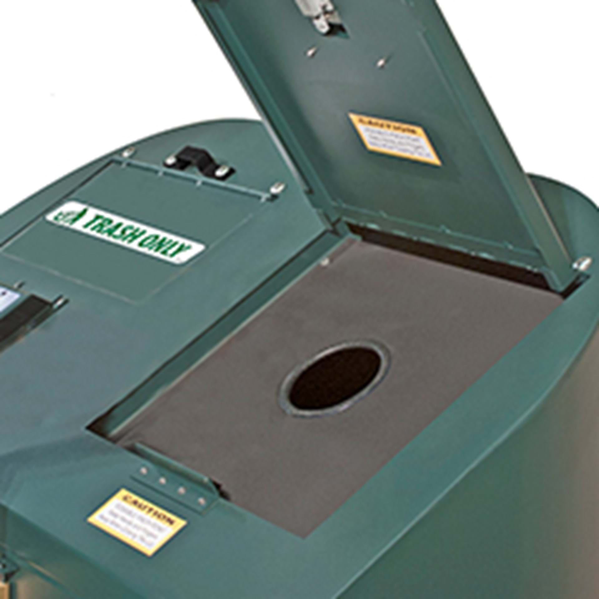 Steel Recycling Plate Insert for Bear Resistant Receptacles - 4-3/8" dia. Hole