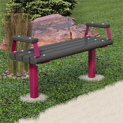 Trailside Bench - Multi-pedestal - WB Series