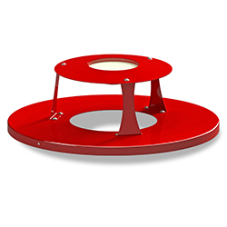 T/CR-2410A round steel lid with ash tray