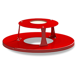 T/CR-2410A round steel lid with ash tray T/CR-2410A round steel lid with ash tray