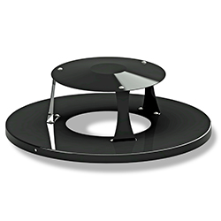 T/CB-2410R round steel lid with rain cover T/CB-2410R round steel lid with rain cover