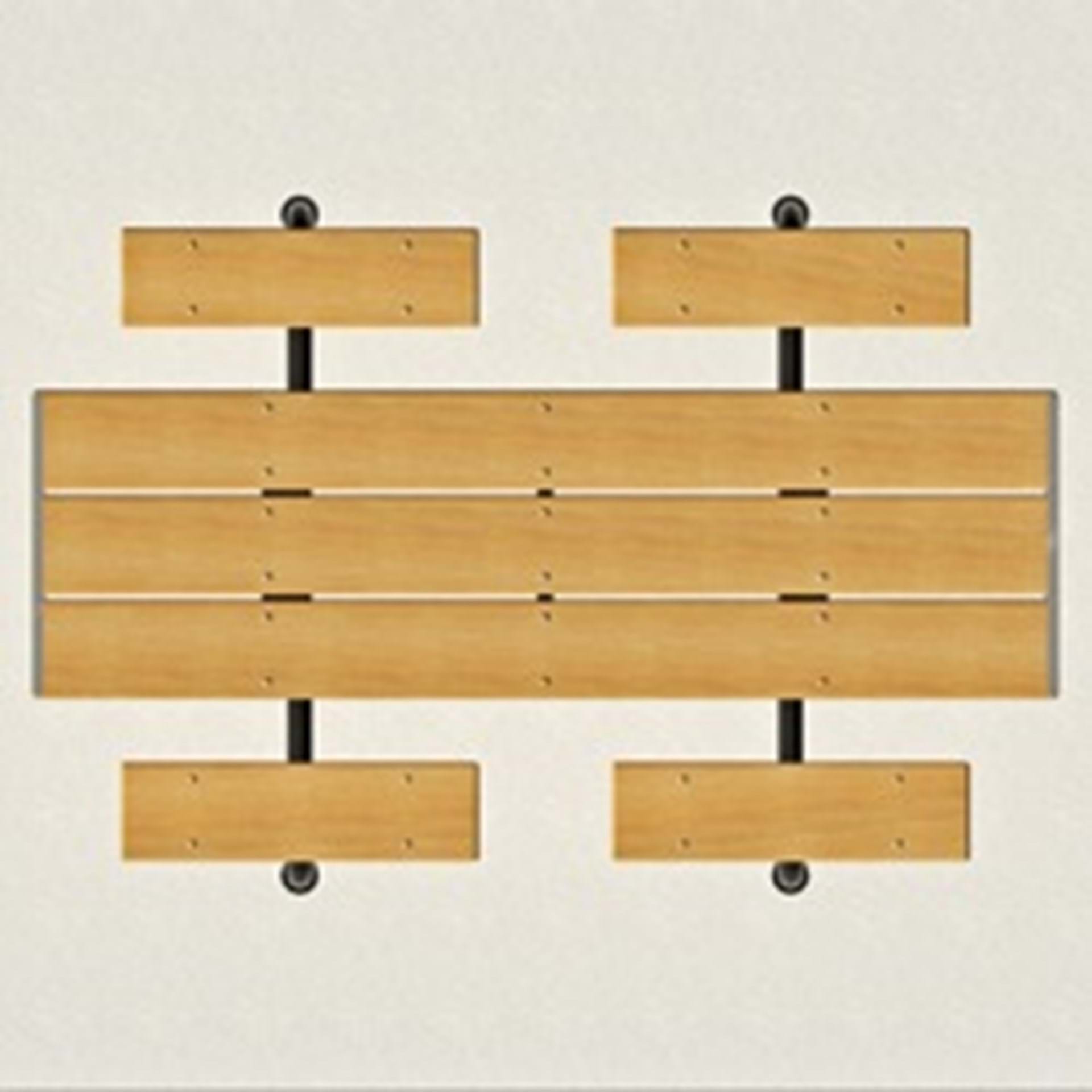 T600 Series Caterpillar Picnic Table - 8 ft. With 4 Short Seats
