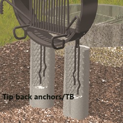 Tip back anchors /TB Tip back anchors /TB