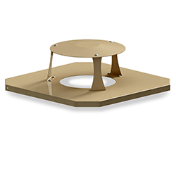 TQ/CT-2410R square steel lid with rain cover TQ/CT-2410R square steel lid with rain cover