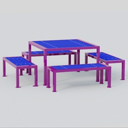 Model TQ704 - Square Frame Square Picnic Tables 