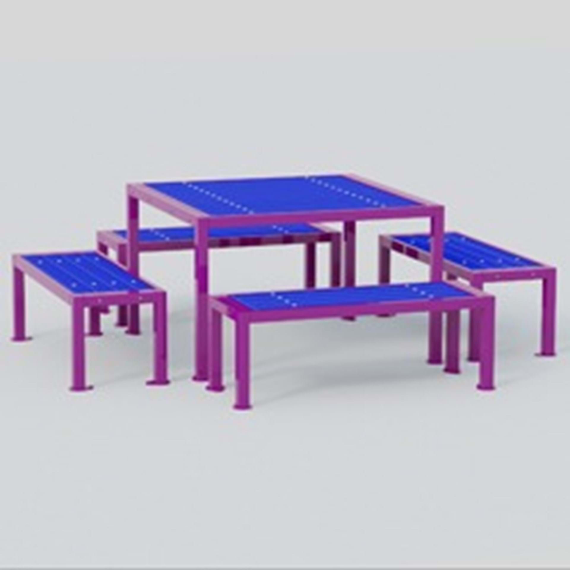 Model TQ704 - Square Frame Square Picnic Tables 